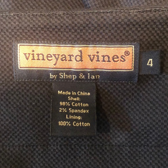 Vineyard Vines Navy Cotton Sleeveless Shift Dress - Picture 8 of 8